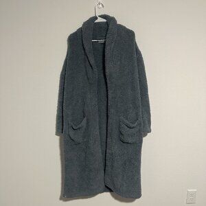 Barefoot Dreams Cozy Chic Robe Gray Womens Plus Size 1 No Waist Tie